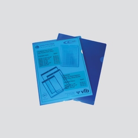 10/pqt pochette protectrice bleu 11x8.5