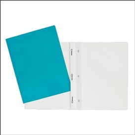 Portfolios carton lamine/3 attac.bleupal