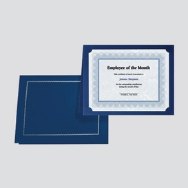 5/pqt porte-certificats bleu marine