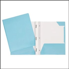 Portfolio bleu carton lamines/poch./att