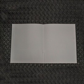 Porte folio pochette double blanc