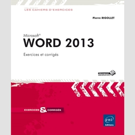Word 2013 exercices et corriges