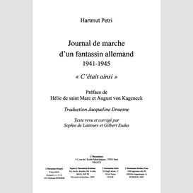 Journal de marche d'un fantassin allemand (1941-1945)