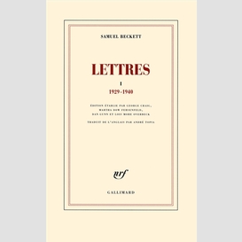 Lettres t.1 (1929-1940)