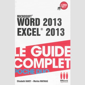 Word 2013 et excel 2013