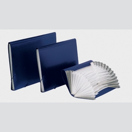 Enveloppe expansible poly bleu legal