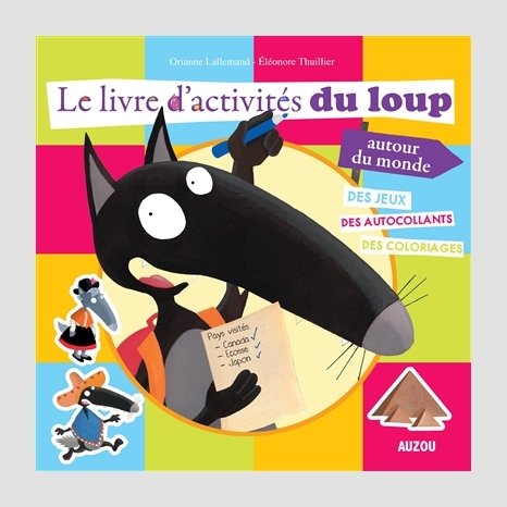 Livre d'activites du loup autour du mond - Activité jeunesse / jeu éducatif