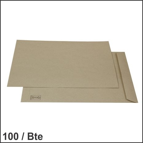 100/bte enveloppe kraft 9.5x14.75 - Enveloppes