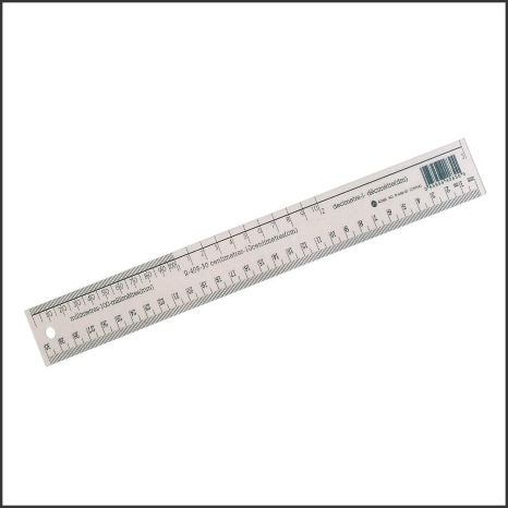 Règle en plastique, 1 unité, 30 cm – Equation : Calculs et mesures