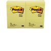 Post-it 4x6 ligne jaune 100/pqt