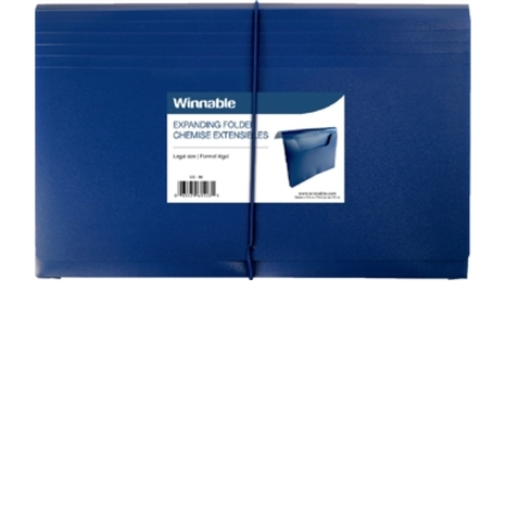 Enveloppe expansible en poly 10x15 bleu - Filières extensibles
