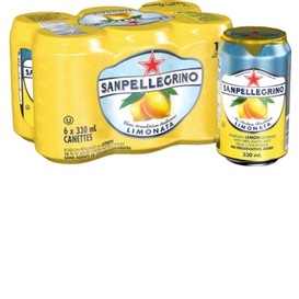 6/pqt eau limonata 330ml pellegrino