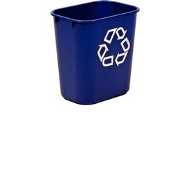 Bac recyclage rubbermaid 12,9l bleu