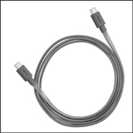 Cable usbc-usbc 3.3 pieds gris