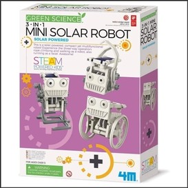 Mini robot solaire 3 en 1