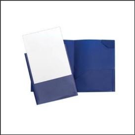 Pochettes presentation plastifiee bleu