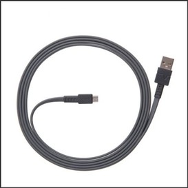 Cable usb a vers micro sd 6' gris