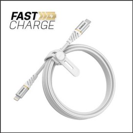 Cable lightning to usb-c 6' blanc otterb