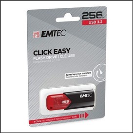 Cle usb 3.2 256 go rouge click
