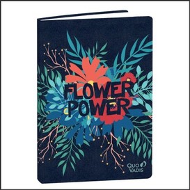 Carnet 192pages ligne flower power