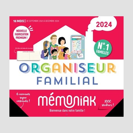 Organiseur familial memoniak 2024 - Pratique