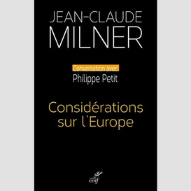 Considerations sur l'europe