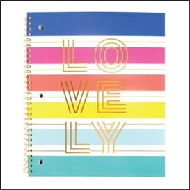 Cahier de note lovely 10.5x8.5/8 160page