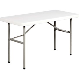 Table pliante 24x48 granite blanc